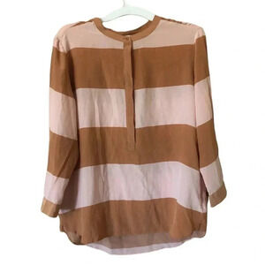 Fossil neutral striped  silk blouse